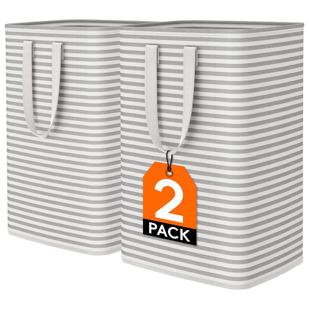 2-Pack Lifewit Laundry Hamper Large Collapsible Laundry Baskets