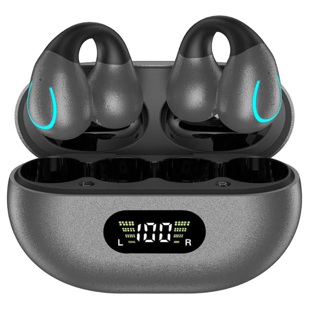 Open Ear Bone Conduction Wireless Headphone With Charging Case