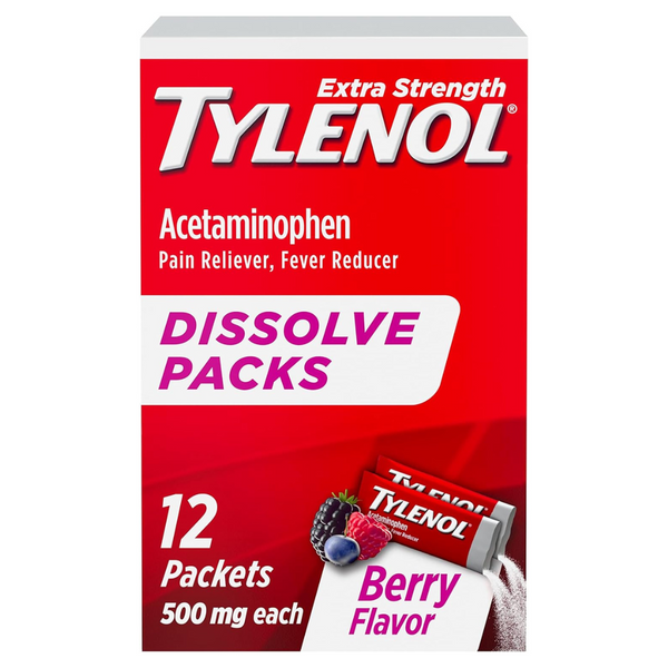 12-Count Tylenol Extra Strength Dissolve With Acetaminophen (Berry)