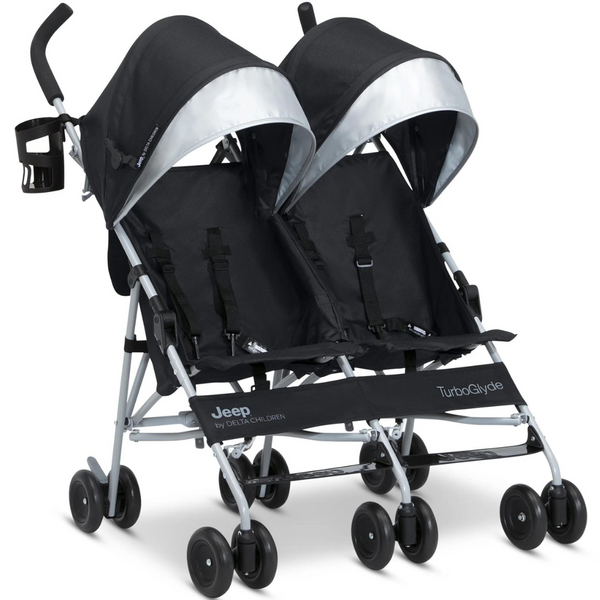 Jeep By Delta Children TurboGlyde Side By Side Double Stroller