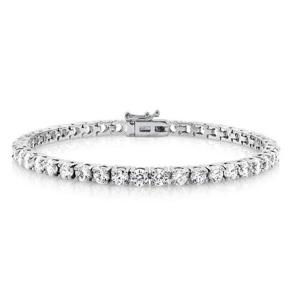 Cate & Chloe Kaylee 18k White Gold Plated Silver Tennis Bracelet