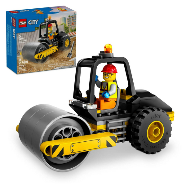 LEGO City Construction Steamroller Toy Playset (60401)