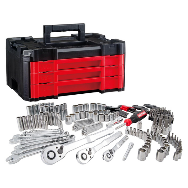 230-Piece Craftsman Versastack Mechanics Tool Set (1/4", 3/8" & 1/2" Drive)