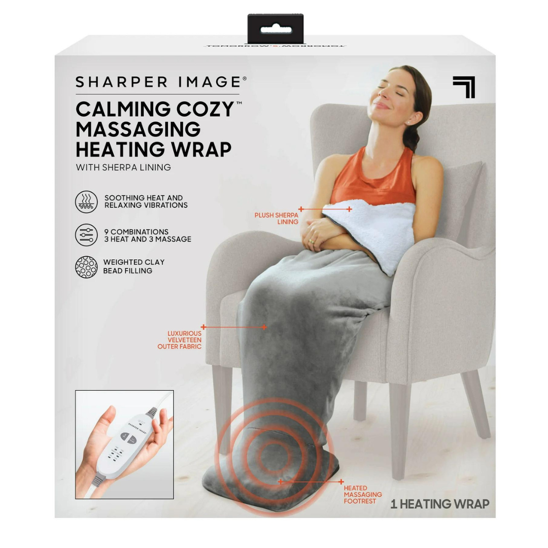 Sharper Image Calming Cozy Heating Blanket & Massager