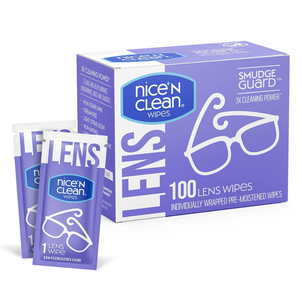 100-Count Nice 'N Clean SmudgeGuard Lens Cleaning Wipes