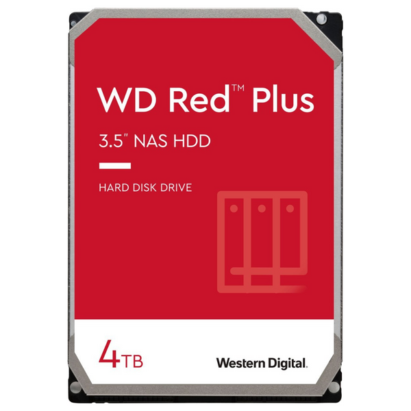 WD Red Plus 4TB 3.5" SATA III 6Gb/s Internal HDD