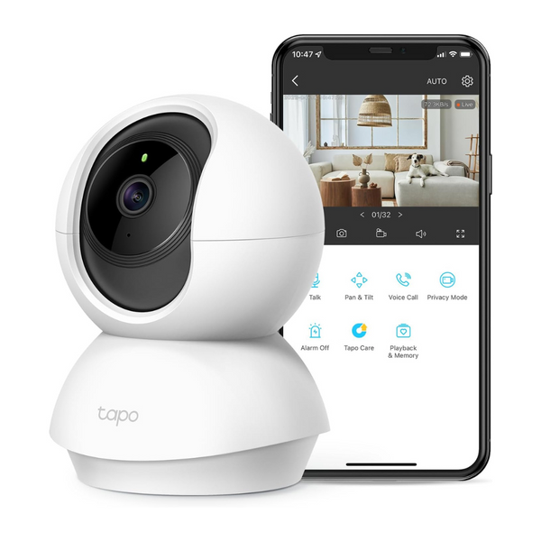 TP-Link Tapo 2K Pan Tilt Security Camera For Baby Monitor