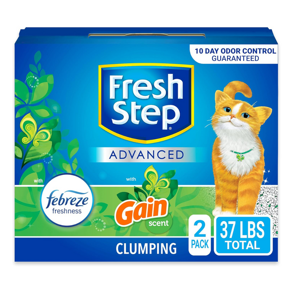 37-Lbs Fresh Step Clumping Cat Litter With Gain & Advanced Odor Control