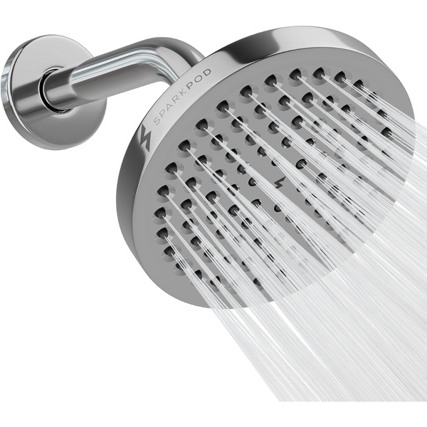 SparkPod 6" High Pressure Rain Shower Head With Shower Arm