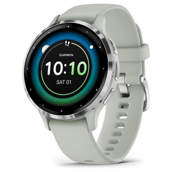 Garmin Venu 3S Silver Bezel 1.2" Amoled Touch Display Smart Watch