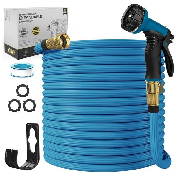 100ft Expandable Garden Nano Rubber Water Hose