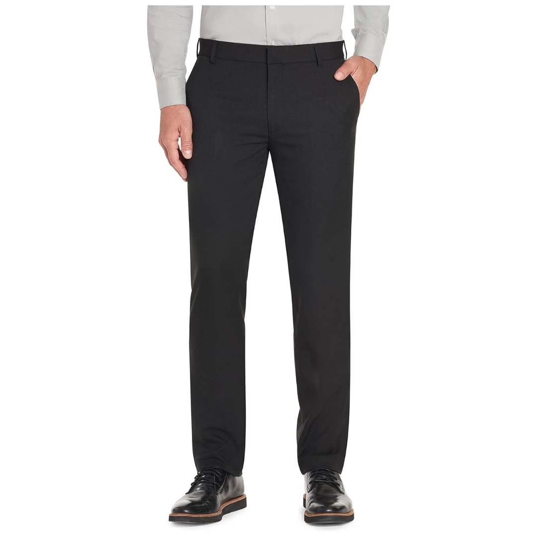 Van Heusen Men’s Slim Fit Stretch Flat Front Traveler Pants