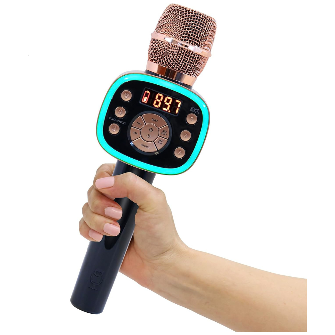 Singing Machine 2.0 Wireless & Bluetooth Carpool Karaoke Microphone