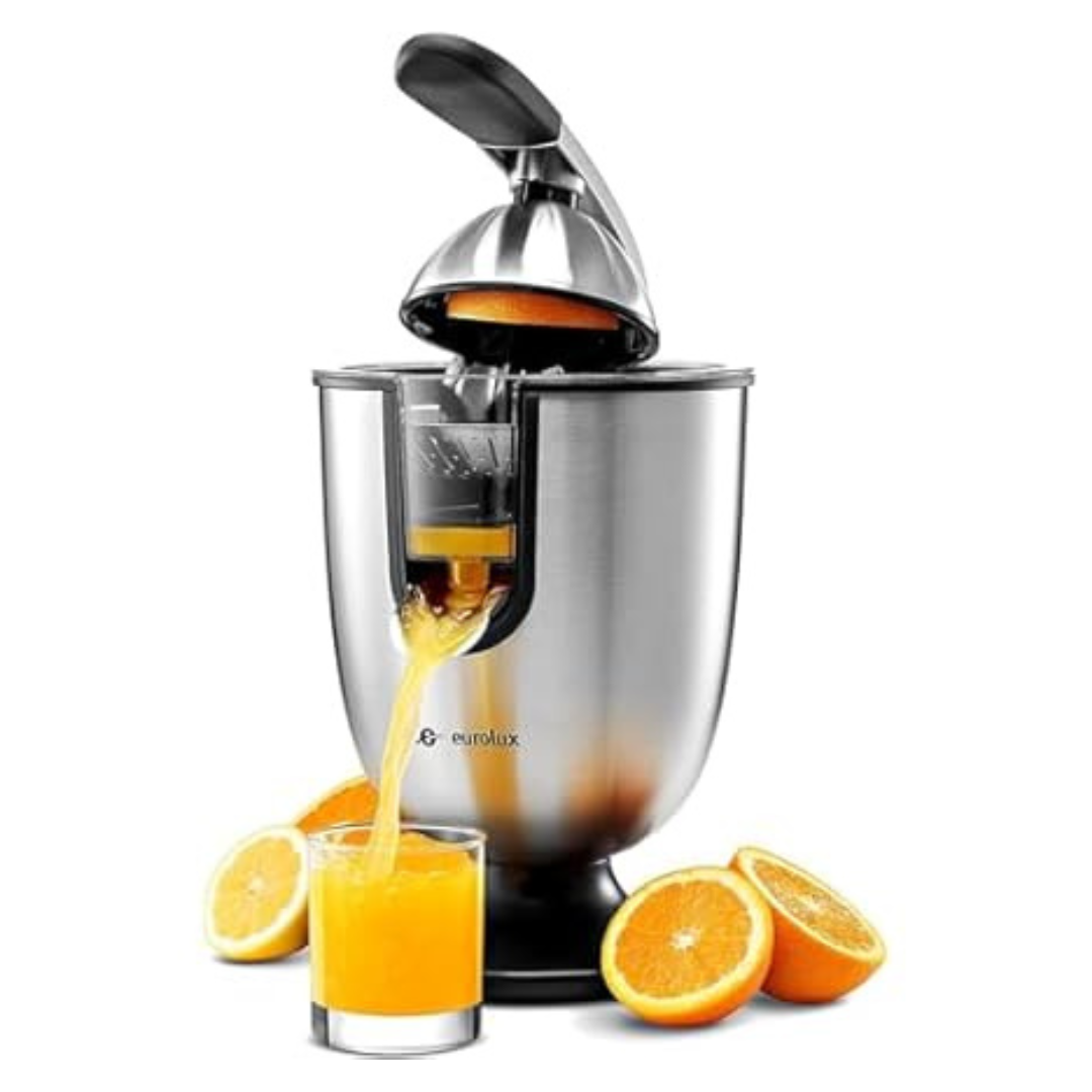 Eurolux Premium Electric Stainless Steel Citrus Squeezer Orange Juicer