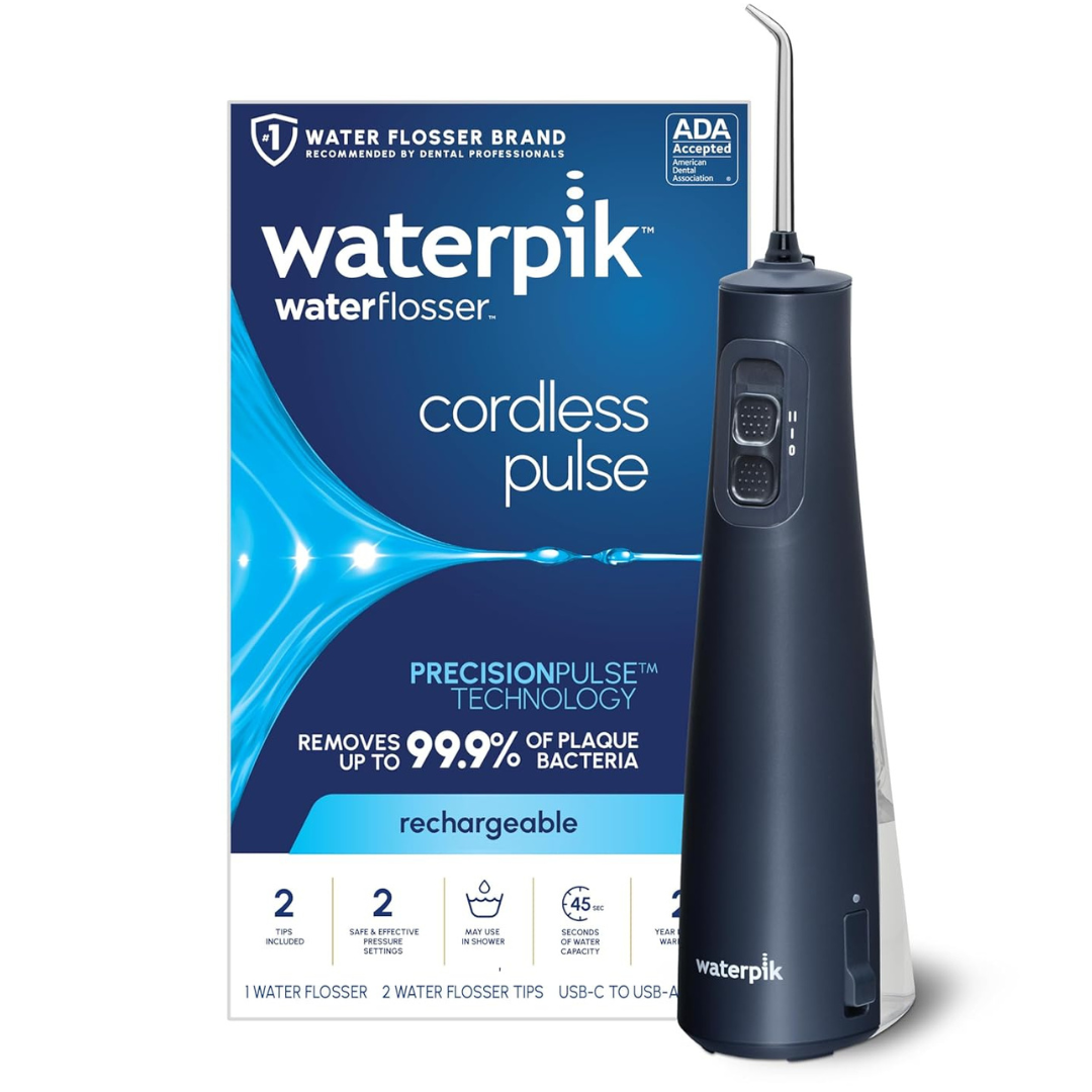 Waterpik Cordless Pulse Rechargeable Portable Water Flosser For Teeth