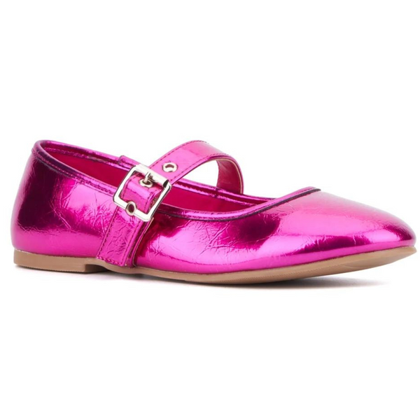 Olivia Miller Women's Eastern Star Metallic Mary Jane Flats