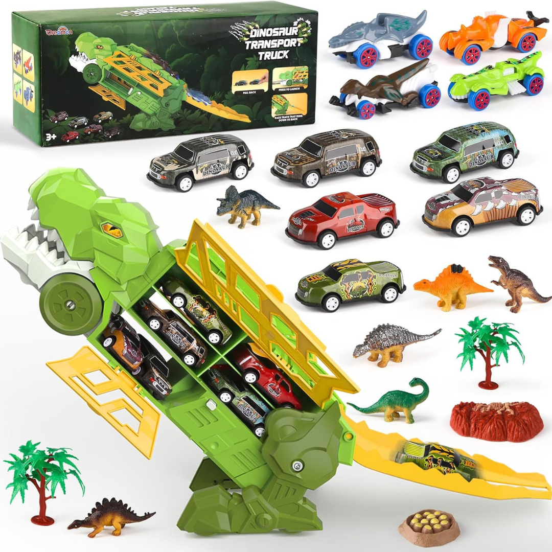 30-Piece Dreamon Dinosaur Car Toys