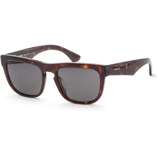 Burberry Men's 56mm Dark Havana Brown Square Sunglasses