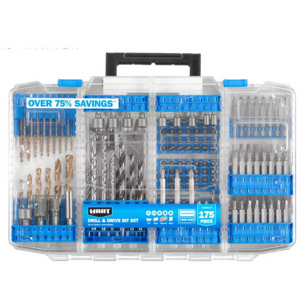 Hart 175-Piece Assorted Drill and Drill Bit Set