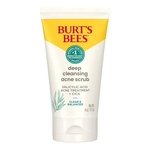 Burt's Bees Clear And Balanced Deep Cleansing Acne Scrub, 4Oz