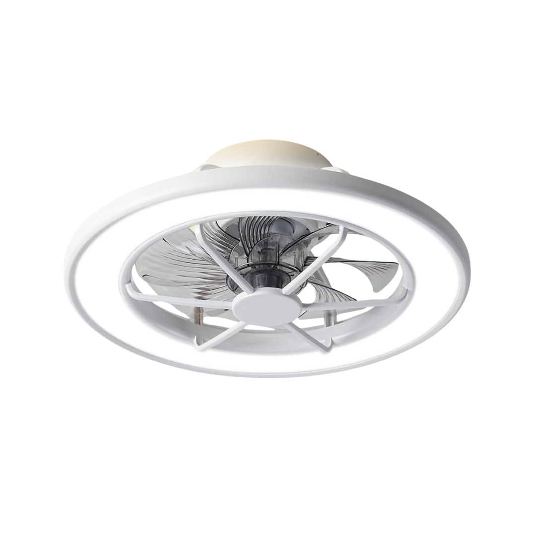 Ocioc 18" Low Profile Ceiling Fans With Lights And Remote