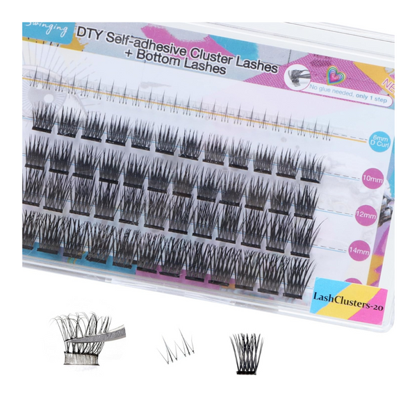 Self Adhesive Flat Lash Clusters & Bottom Lashes Eyelash Clusters (Various)