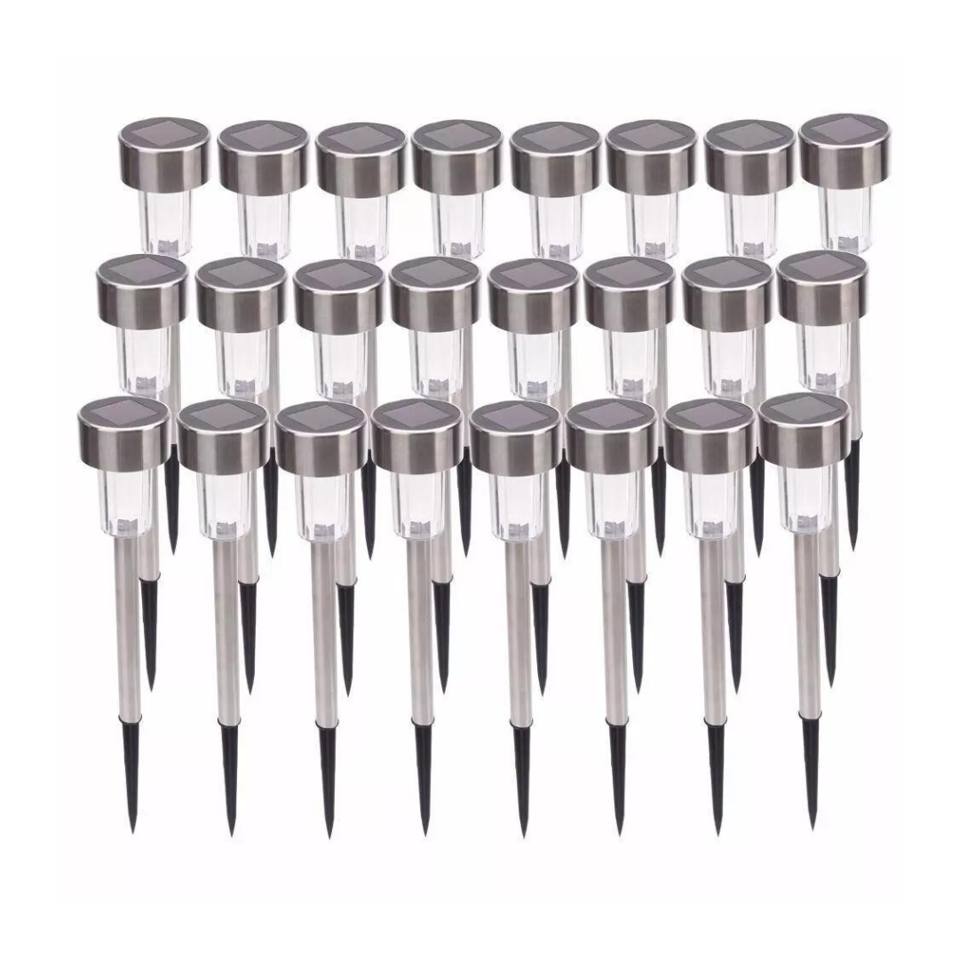 24-Pack Outvita Outdoor Stainless Steel LED Solar Power Light