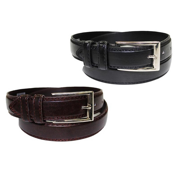 2-Pack Men's Genuine Leather Belts