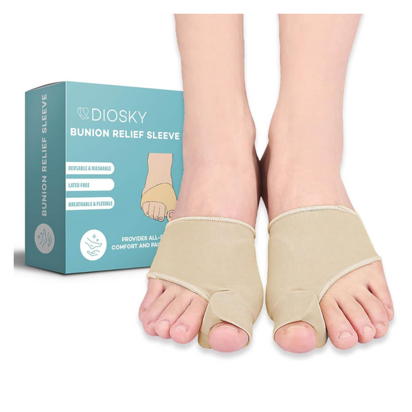 2-Pair Diosky Bunion Relief & Toe Corrector Sleeve