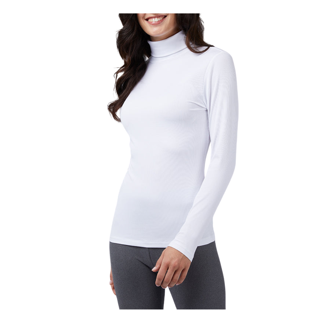 32 Degrees Women's Soft Rib Turtleneck T-shirts