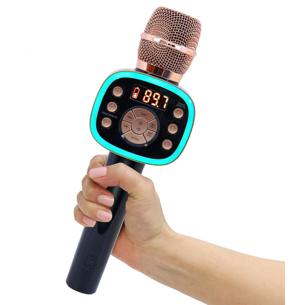 Singing Machine 2.0 Wireless & Bluetooth Carpool Karaoke Microphone