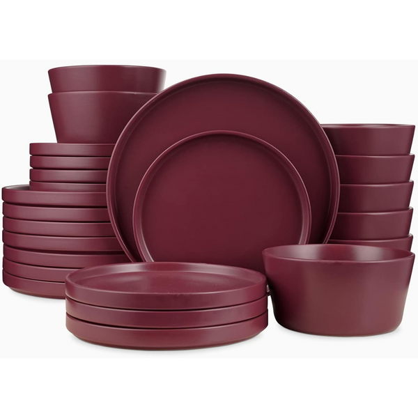 24-Piece Stone Lain Celina Modern Stoneware Dinnerware Set