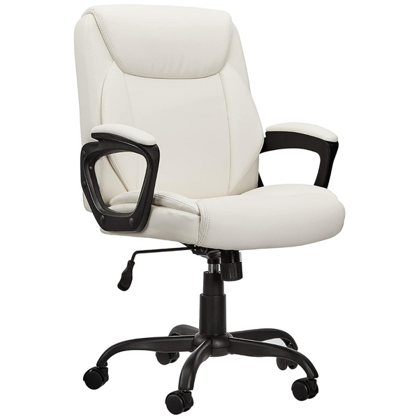 Amazon Basics Puresoft Mid-Back Office Computer Desk Chair With Armrest