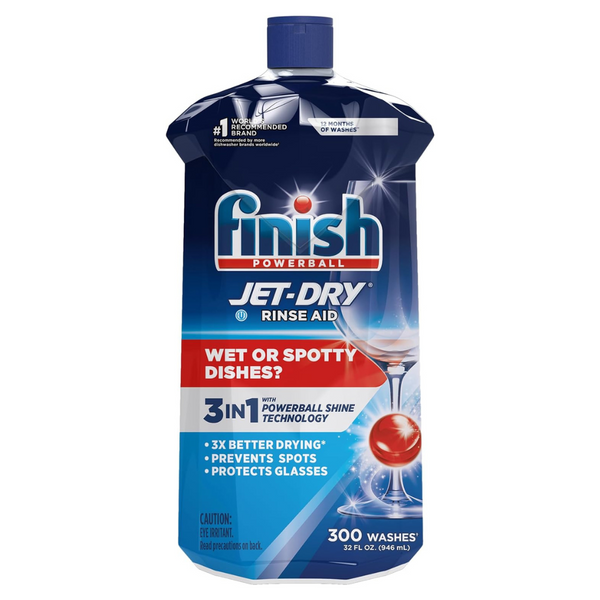 Finish Jet Dry Dishwasher Rinse Aid (32-Oz)