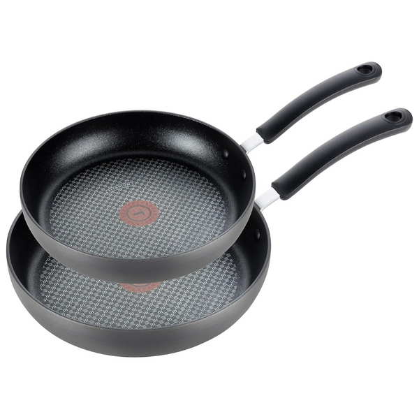 2-Piece T-Fal Ultimate Hard Anodized Nonstick Fry Pans (8" & 10")