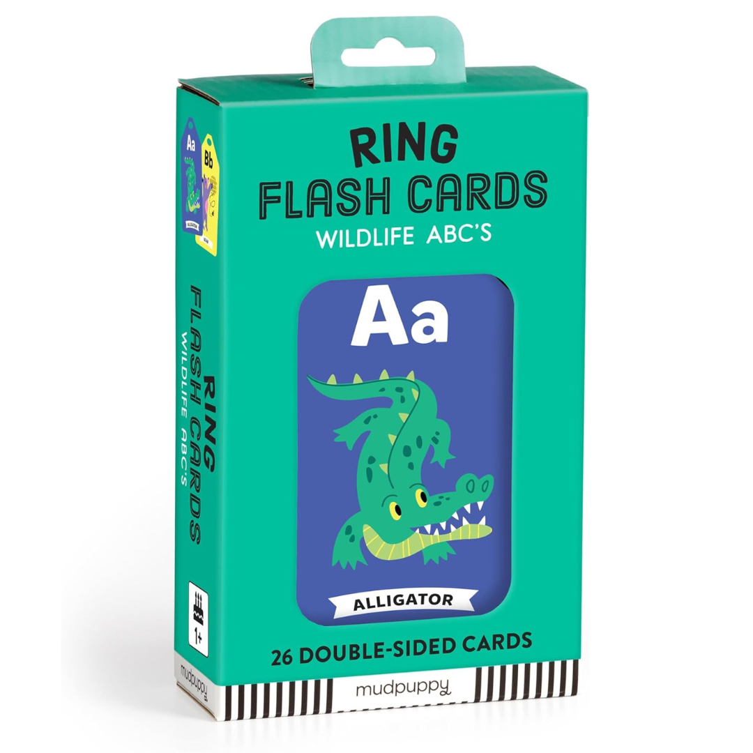 Mudpuppy Wildlife ABCs Ring Flash Cards