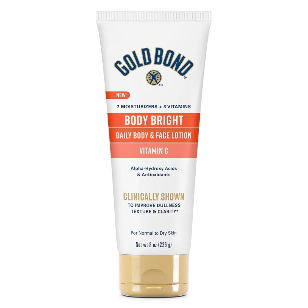 Gold Bond Body Bright Body & Face Lotion, 8 Oz