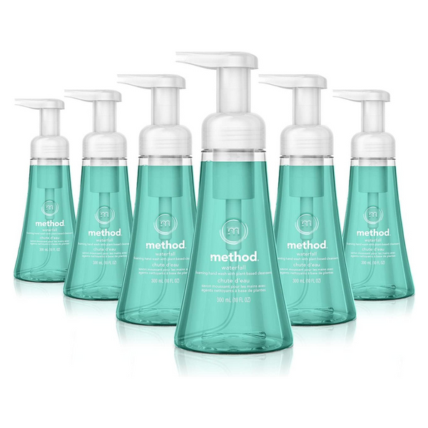 6 Bottles Of Method Waterfall Foaming Hand Soap