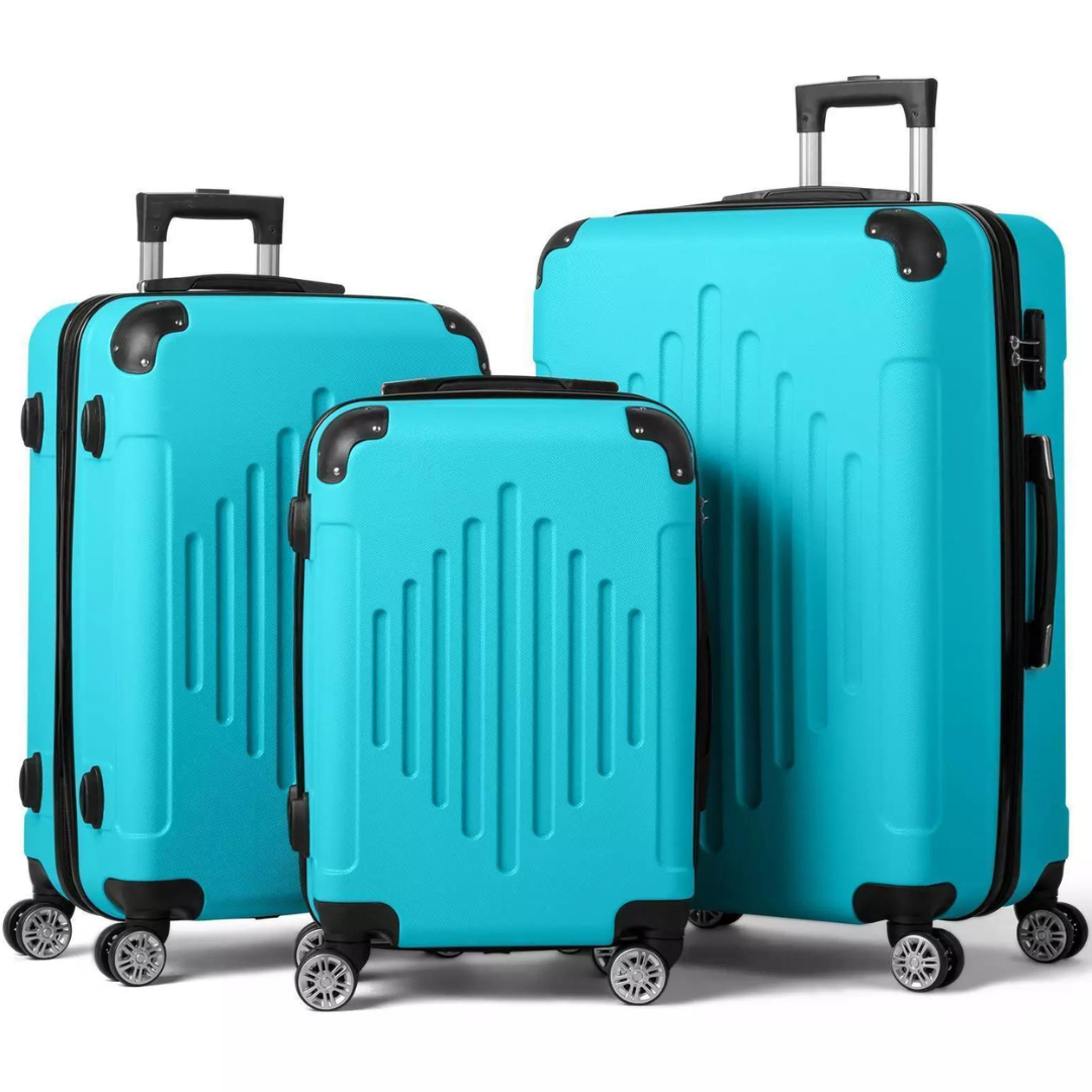 3-Piece Hardside Lightweight Travel Luggage Sets (20/24/28")