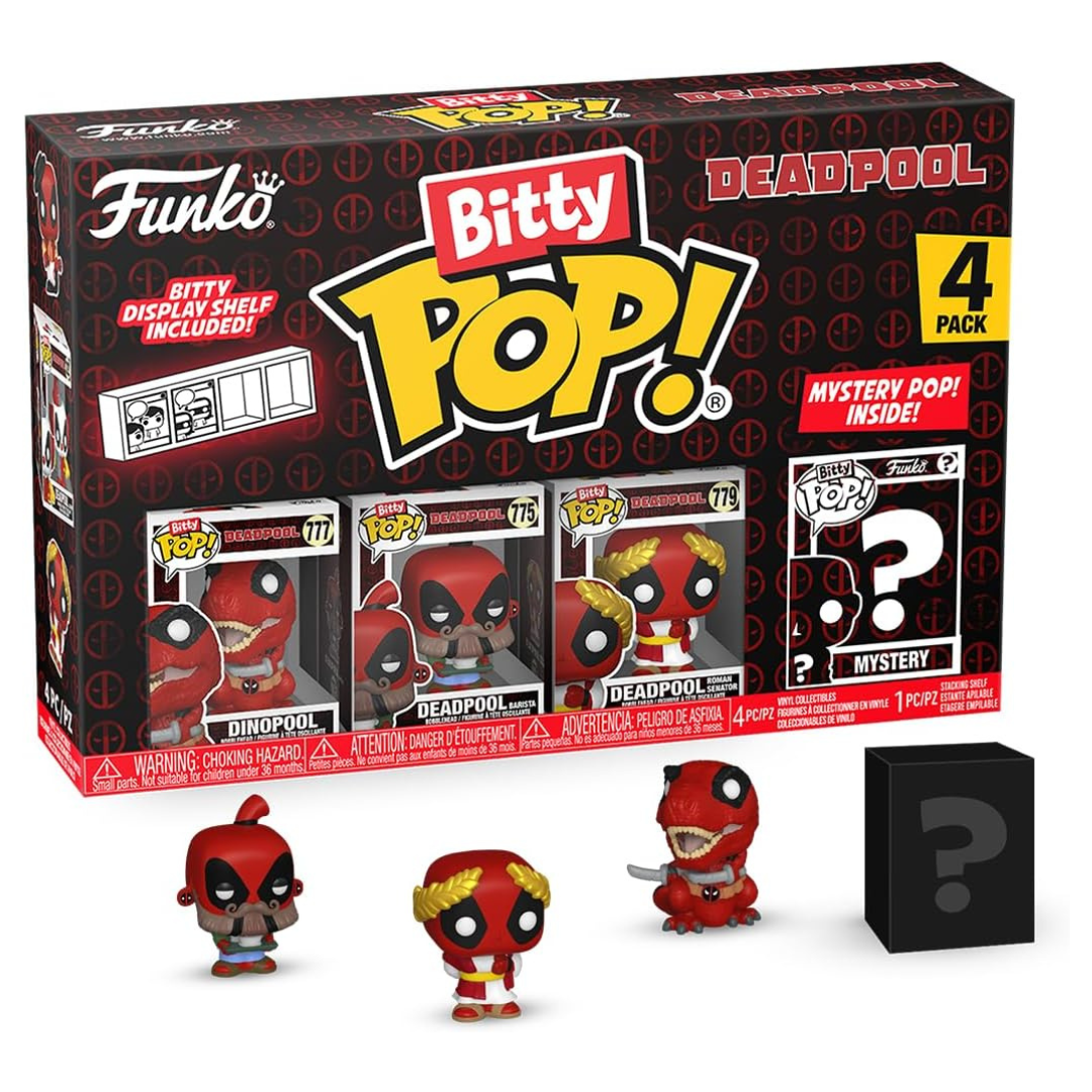 4-Pack Funko Bitty Pop! Deadpool Mini Collectible Toys