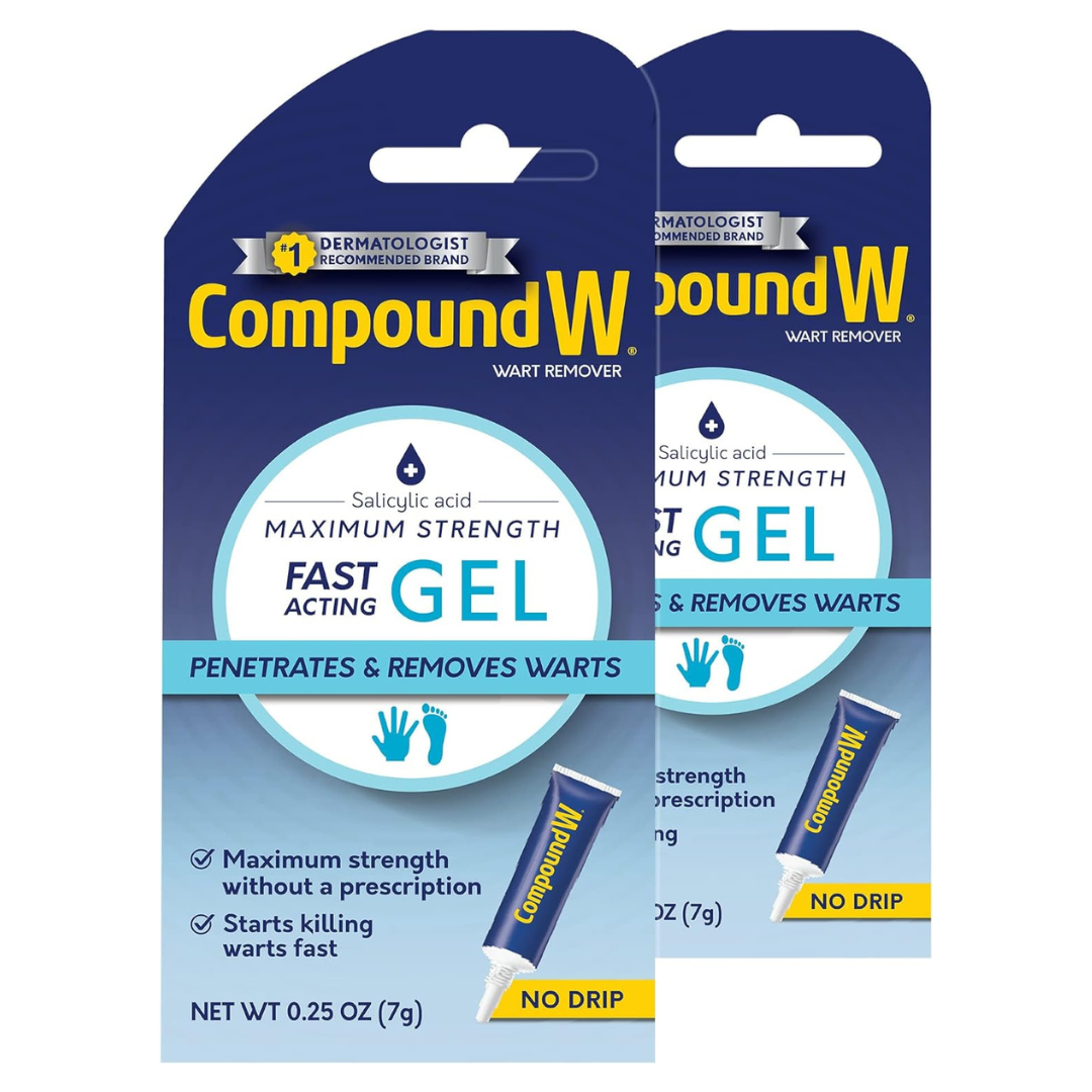 2-Pack Compound W Maximum Strength Fast Acting Gel Wart Remover