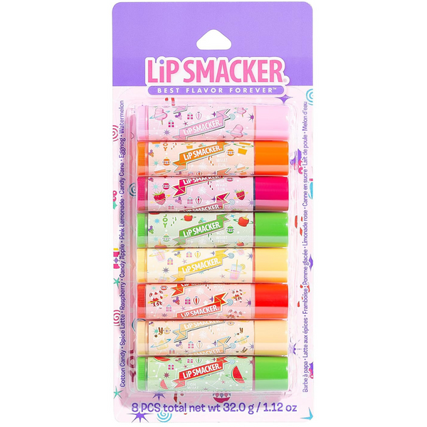 8-Pack Lip Smacker Holiday Original & Best Flavored Lip Balm