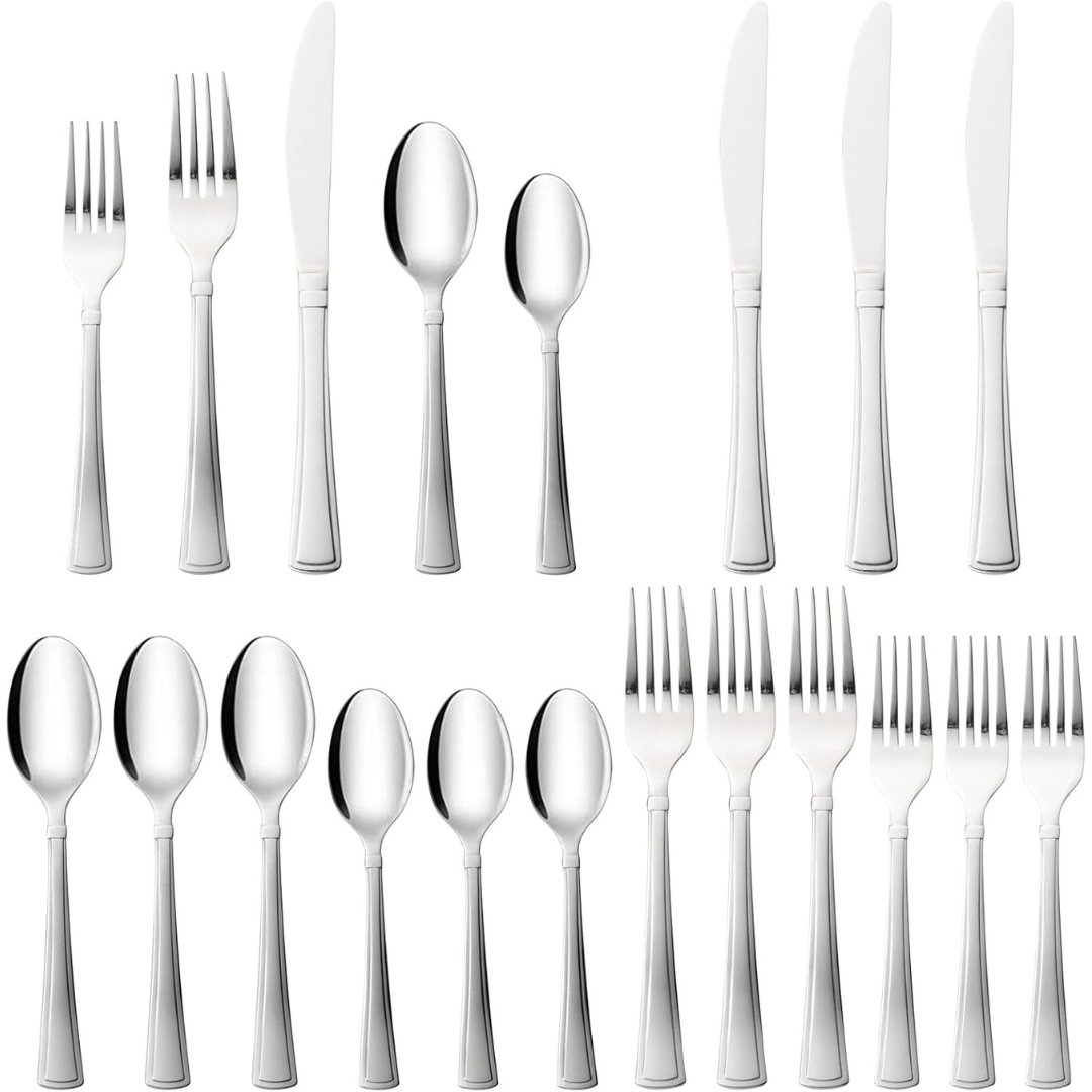 20-Piece Alata Moss Silverware Set