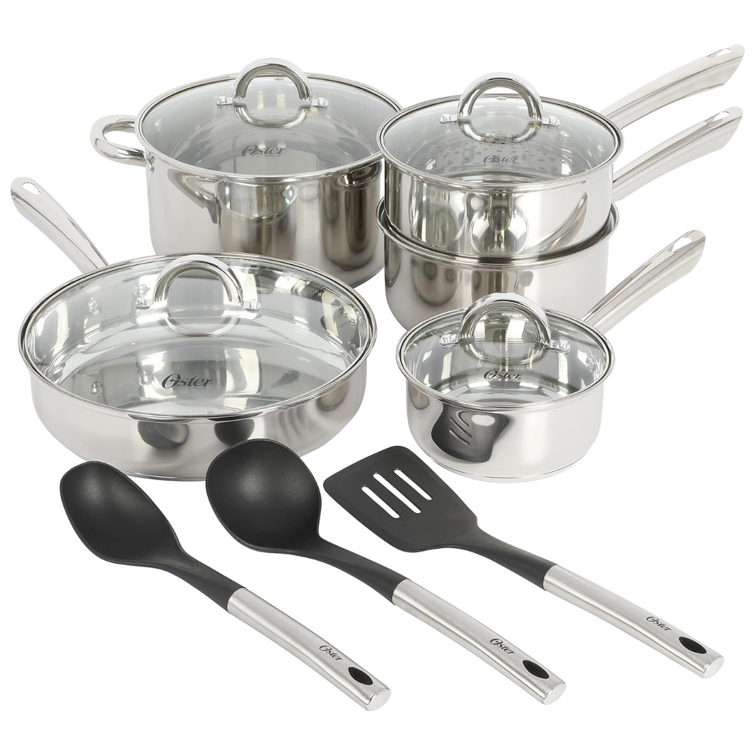 12-Piece Oster Sangerfield Stainless Steel Cookware Set [Used - Like New]