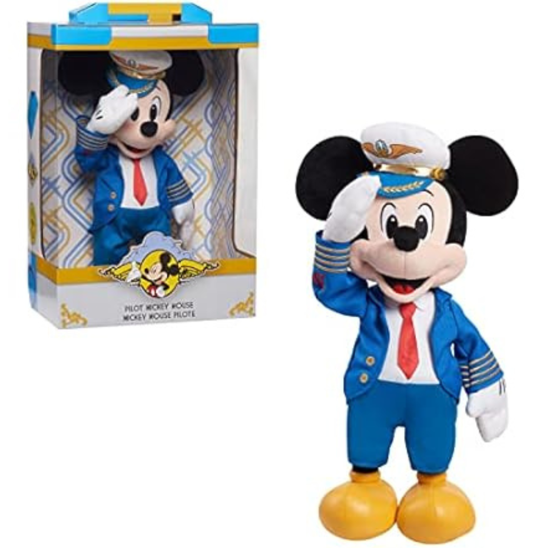 Disney Just Play 15" Mickey Mouse Pilot Stuffed Plush Toy