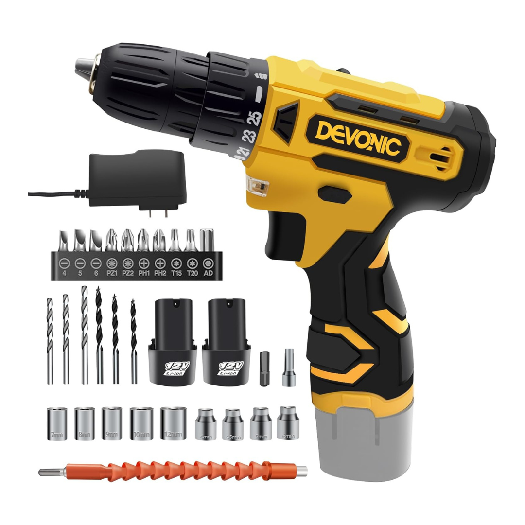 Devonic 12V Electric Cordless Drill Set