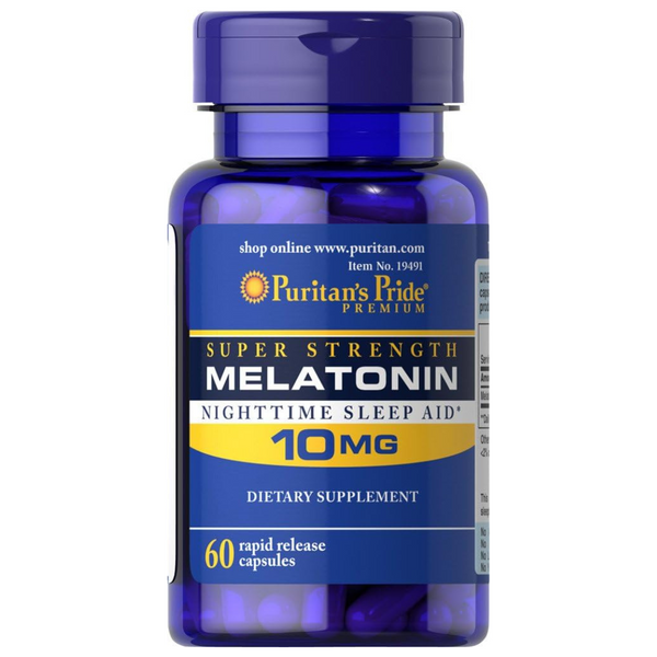 60-Count Puritan's Pride Melatonin 10Mg Rapid Release Capsules