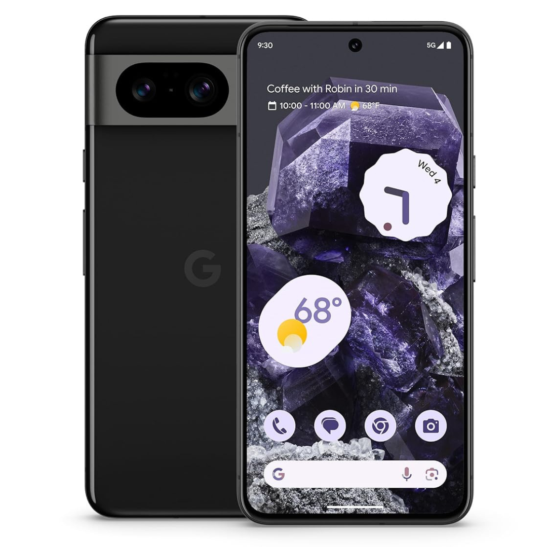 Google Pixel 8 6.2" 128GB 5G Unlocked Smartphone + Google Pixel Watch