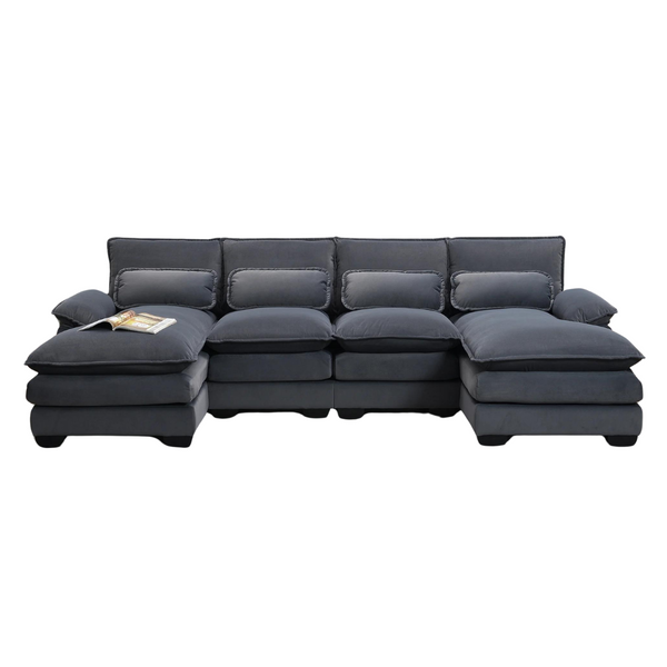 ONPONY 109.8″ Oversized U Shaped 4 Seat Sectional Sofa,