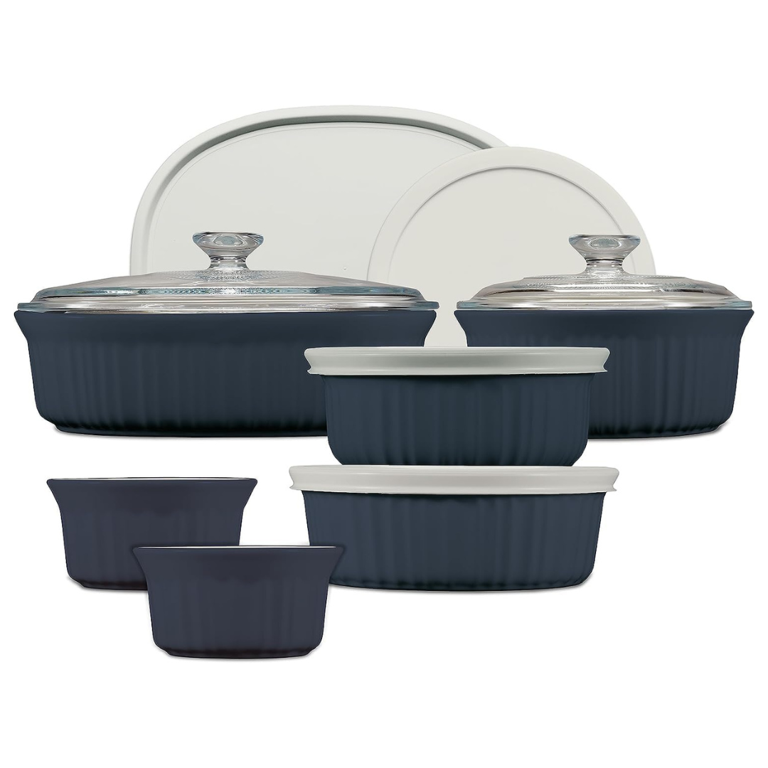 CorningWare 12 Piece Ceramic Bakeware Set With Lids